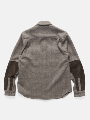 HAVEN Crescent Shirt - Loro Piana Zelander® Merino Taupe Plaid, Shirts