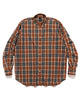 Daiwa Tech Button Down Shirts L/S Tartan Plaids Brown, Shirts