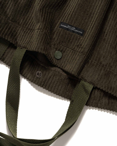 Engineered Garments Carry All Tote Cotton 4.5W Corduroy Olive, Accessories