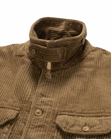 Engineered Garments Suffolk Shirt Jacket Cotton 4.5W Corduroy Khaki, Outerwear