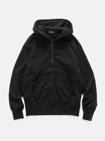 HAVEN Excel 1/4 Zip Hoodie - Urake Cotton Terry Black, Hoodies