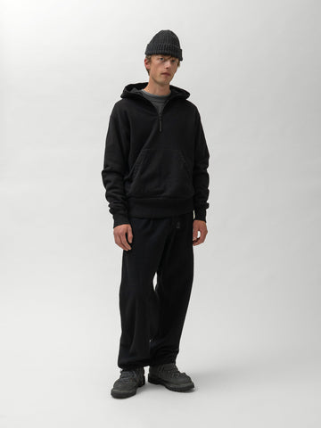 HAVEN Excel 1/4 Zip Hoodie - Urake Cotton Terry Black, Hoodies