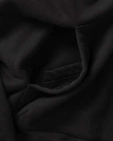 HAVEN Excel 1/4 Zip Hoodie - Urake Cotton Terry Black, Hoodies