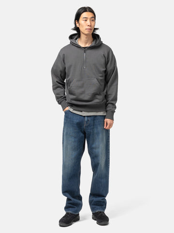 HAVEN Excel 1/4 Zip Hoodie - Urake Cotton Terry Graphite, Hoodies