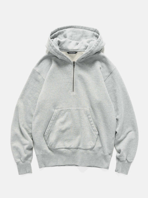 HAVEN Excel 1/4 Zip Hoodie - Urake Cotton Terry Heather Grey, Hoodies