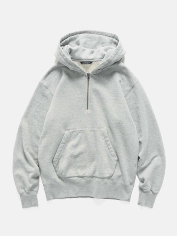 HAVEN Excel 1/4 Zip Hoodie - Urake Cotton Terry Heather Grey, Hoodies
