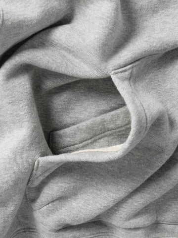 HAVEN Excel 1/4 Zip Hoodie - Urake Cotton Terry Heather Grey, Hoodies