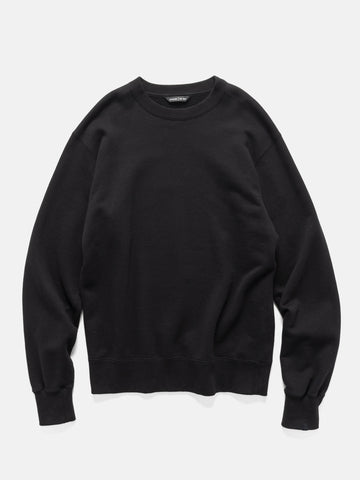 HAVEN Excel Crewneck - Urake Cotton Terry Black, Sweatshirts