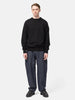 HAVEN Excel Crewneck - Urake Cotton Terry Black, Sweatshirts
