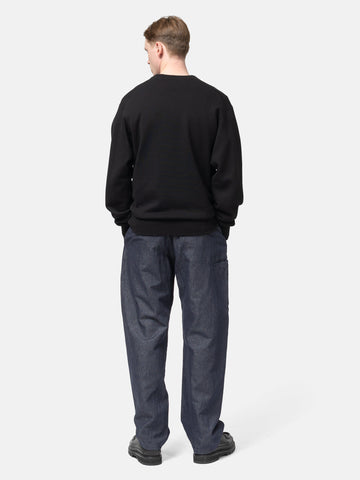 HAVEN Excel Crewneck - Urake Cotton Terry Black, Sweatshirts