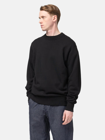 HAVEN Excel Crewneck - Urake Cotton Terry Black, Sweatshirts