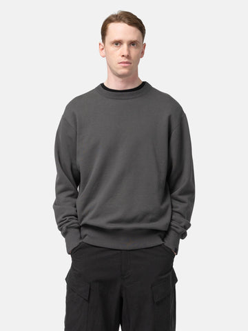 HAVEN Excel Crewneck - Urake Cotton Terry Graphite, Sweatshirts
