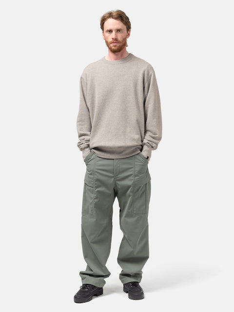 HAVEN Excel Crewneck - Azuma Urake Cotton French Terry Stone, Sweatshirts