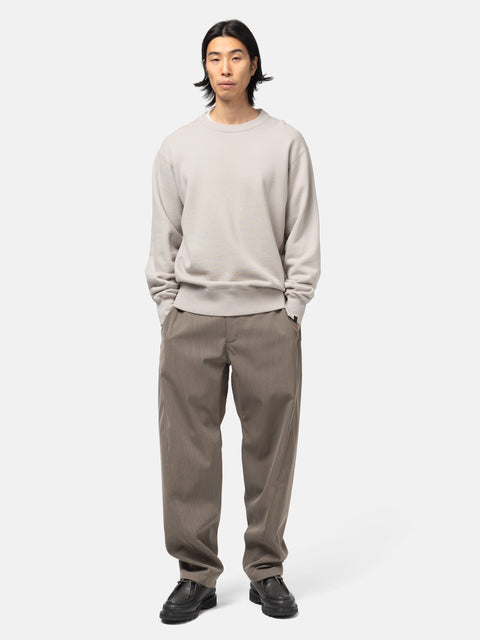 HAVEN Excel Crewneck - Urake Cotton Terry Stone, Sweatshirts