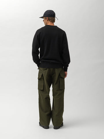 HAVEN Excel Crewneck - Urake Cotton Terry Black, Sweatshirts