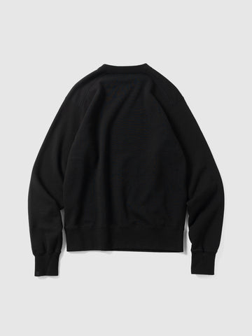 HAVEN Excel Crewneck - Urake Cotton Terry Black, Sweatshirts