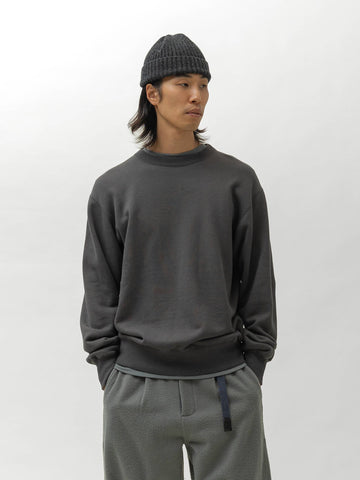 HAVEN Excel Crewneck - Urake Cotton Terry Graphite, Sweatshirts