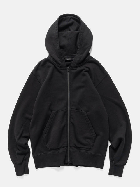 HAVEN Excel Full Zip Hoodie - Azume Urake Cotton French Terry Black, Hoodies