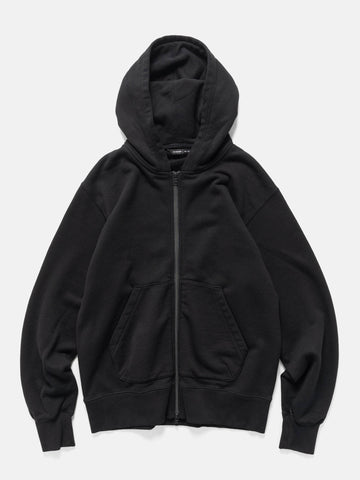 HAVEN Excel Full Zip Hoodie - Azume Urake Cotton French Terry Black, Hoodies