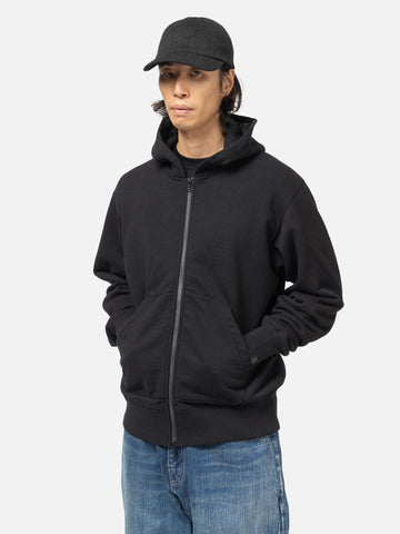 HAVEN Excel Full Zip Hoodie - Azume Urake Cotton French Terry Black, Hoodies