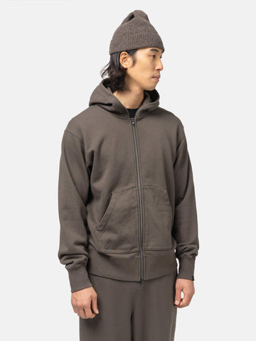 HAVEN Excel Full Zip Hoodie - Azume Urake Cotton French Terry Earth, Hoodies