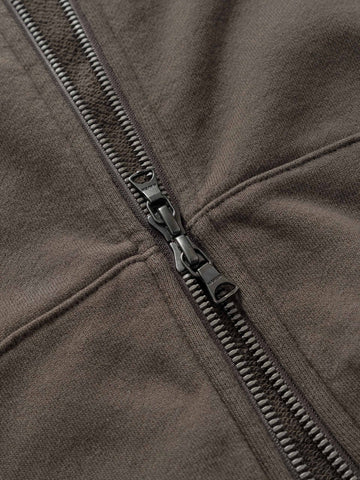 HAVEN Excel Full Zip Hoodie - Azume Urake Cotton French Terry Earth, Hoodies