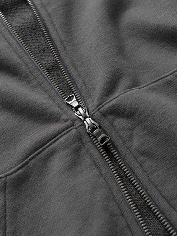 HAVEN Excel Full Zip Hoodie - Azume Urake Cotton French Terry Graphite, Hoodies