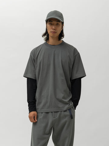 HAVEN Excel Relaxed Fit T-Shirt S/S - Siro Cotton Jersey Charcoal, T-Shirts