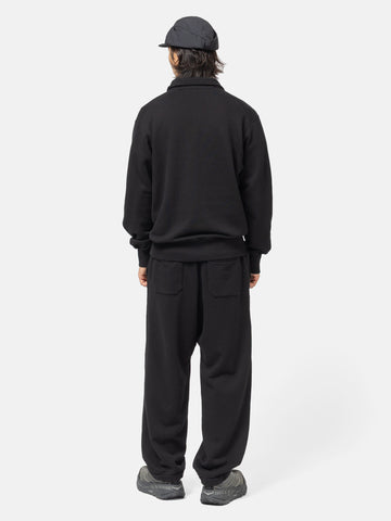 HAVEN Excel Zip Neck - Azuma Urake Cotton French Terry Black, Sweatshirts