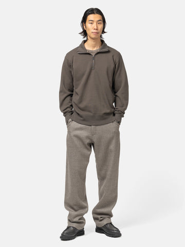 HAVEN Excel Zip Neck - Azuma Urake Cotton French Terry Earth, Sweatshirts