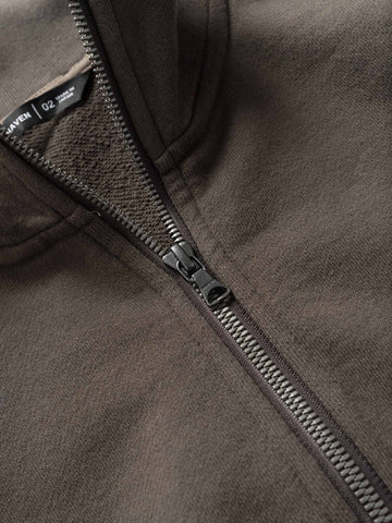 HAVEN Excel Zip Neck - Azuma Urake Cotton French Terry Earth, Sweatshirts