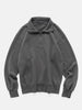HAVEN Excel Zip Neck - Azuma Urake Cotton French Terry Graphite, Sweatshirts