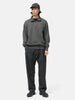 HAVEN Excel Zip Neck - Urake Cotton Terry Graphite, Sweatshirts