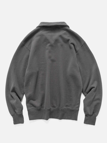 HAVEN Excel Zip Neck - Urake Cotton Terry Graphite, Sweatshirts