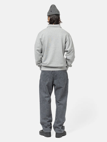HAVEN Excel Zip Neck - Azuma Urake Cotton French Terry Heather Grey, Sweatshirts