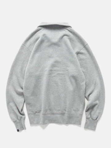 HAVEN Excel Zip Neck - Azuma Urake Cotton French Terry Heather Grey, Sweatshirts