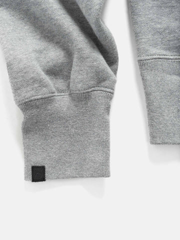 HAVEN Excel Zip Neck - Azuma Urake Cotton French Terry Heather Grey, Sweatshirts