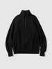 HAVEN Excel Zip Neck - Urake Cotton Terry Black, Sweatshirts