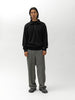HAVEN Excel Zip Neck - Urake Cotton Terry Black, Sweatshirts