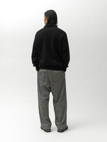 HAVEN Excel Zip Neck - Urake Cotton Terry Black, Sweatshirts