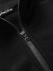 HAVEN Excel Zip Neck - Urake Cotton Terry Black, Sweatshirts