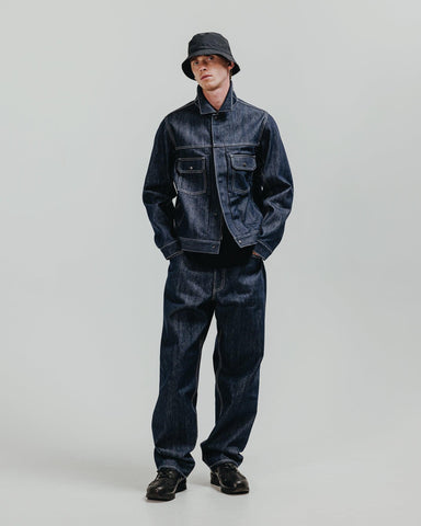 HAVEN Station Jacket - Suvin Cotton Denim Indigo, Outerwear