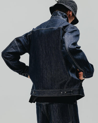 HAVEN Station Jacket - Suvin Cotton Denim Indigo, Outerwear