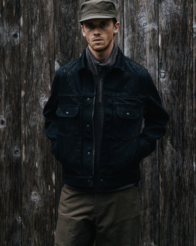 HAVEN Station Jacket - Suvin Cotton Denim Black, Outerwear