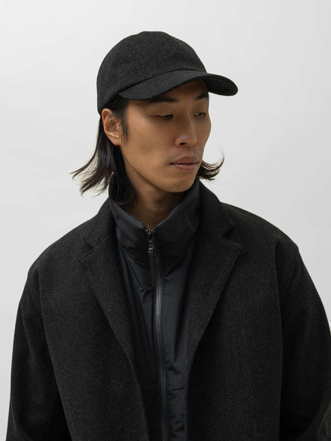 HAVEN Field Cap - Loro Piana Storm System® Wool Charcoal, Caps
