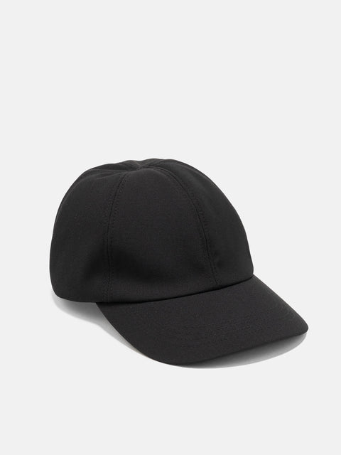 HAVEN Field Cap - Loro Piana Storm System® 3L Nylon Wool Black, Caps