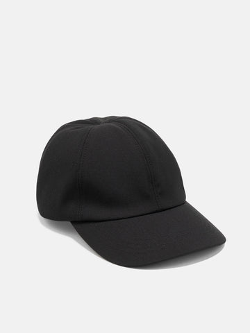 HAVEN Field Cap - Loro Piana Storm System® 3L Nylon Wool Black, Caps