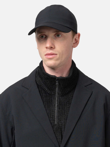 HAVEN Field Cap - Tropical Wool Black, Caps