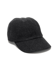 HAVEN Field Cap - Loro Piana Storm System® Wool Charcoal, Headwear