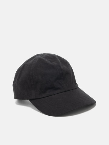 HAVEN Field Cap Vintage Linen Poplin Black, Caps